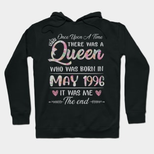 Girls 24th Birthday Queen May 1996 24 Years Old Hoodie